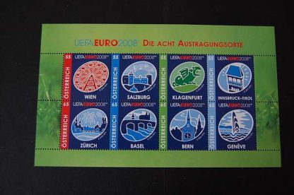 Österreich 2008 UEFA Euro 2008 Block postfrisch ANK. 2725 - 2732