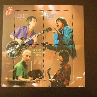 Österreich 2003 Rolling Stones Block postfrisch ANK. 2464 - 2467