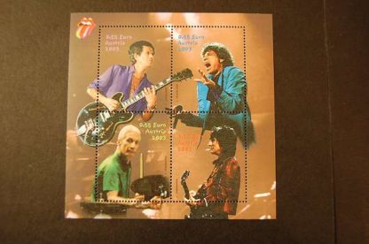 Österreich 2003 Rolling Stones Block postfrisch ANK. 2464 - 2467