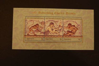 Österreich 2009 Charles Darwin Block postfrisch ANK. 2872 - 2874