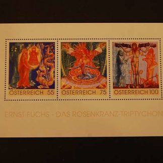 Österreich 2009 Das Rosenkranz Triptychon Block ANK. 2856 - 2858