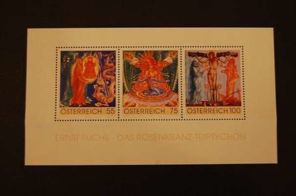 Österreich 2009 Das Rosenkranz Triptychon Block ANK. 2856 - 2858