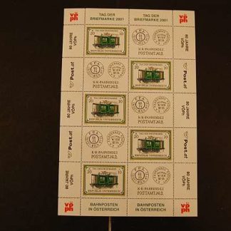 Österreich 2001 Tag der Briefmarke Kleinbogen postfrisch ANK 2379