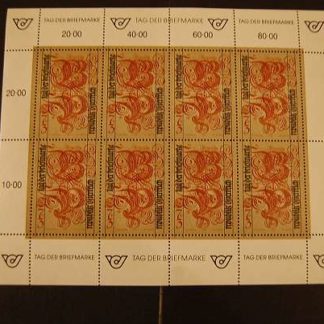 1991 Österreich Tag der Briefmarke Kleinbogen postfrisch ANK 2063