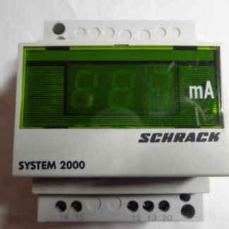 Schrack System 2000   mA    Ampermeter