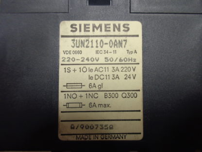 Siemens 3UN2110-0AN7 Thermistor Motorschutz