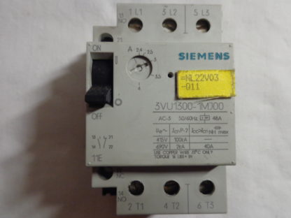Siemens 3VU1300-1MJ00 Motorschutzschalter 2,4 - 4 A