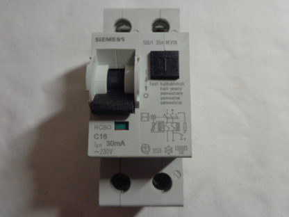 Siemens 5SU1 354-1KV16RCBO C16 30mA FI/LS