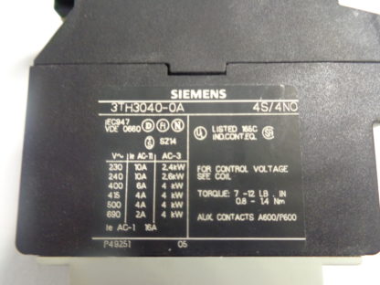 Siemens 3TH3040-0A  Schütz 220V 50HZ