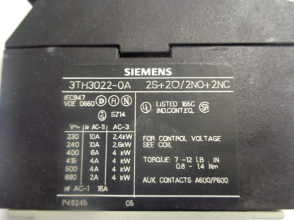 Siemens 3TH3022-0A Schütz 220V 50HZ