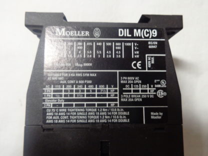 Klöckner Moeller DIL M9-10   DIL M(C)9 230V/50HZ / 260V/60HZ