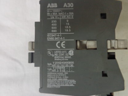 ABB A30-30-10 Schütz  220-230V  50HZ, 230-240V 60HZ