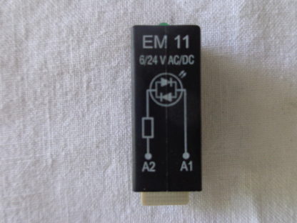 Schrack EM12 6/24V DC LED Steckmodul grün