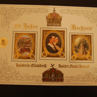 Österreich 2004 150 Jahre Hochzeit Elisabeth und Franz Joseph Block postfrisch ANK. 2507 - 2509