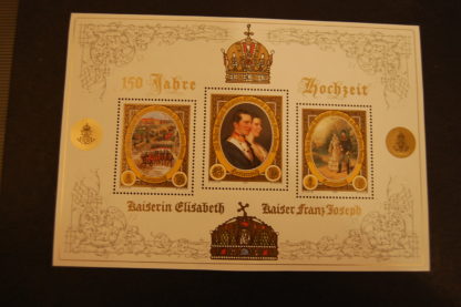 Österreich 2004 150 Jahre Hochzeit Elisabeth und Franz Joseph Block postfrisch ANK. 2507 - 2509