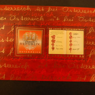 Österreich 2005 60J. 2 Republik  Block postfrisch ANK.2563-2564