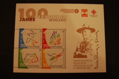 Österreich 2007 100 J. Pfadfinder Block postrisch 2663-2666