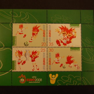 Österreich 2007 UEFA  Euro 2008 Block postfrisch ANK 2692 - 2695