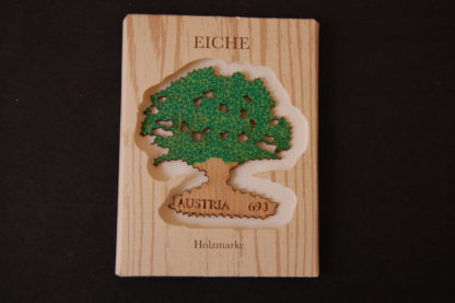 1. Eichen-Holz-Briefmarke - Briefmarke postfrisch, Österreich 2017