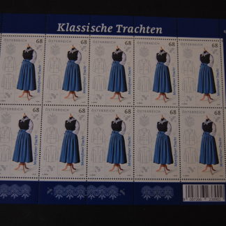 Österreich 2016 Klassische Trachten - Montafoner Tracht Kleinbogen Österreich 2016