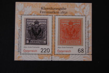 Österreich 2016 Klassikausgabe Block postfrisch ANK 3289-3290