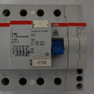 ABB FI Schutzschalter F364  63A 01 mit Hilfsschalter