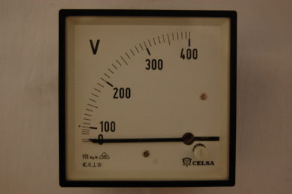 Celsa Voltmeter 0 - 400 V für Schaltschrankeinbau Einbaumasse 88 mm x 88 mm x 60mm