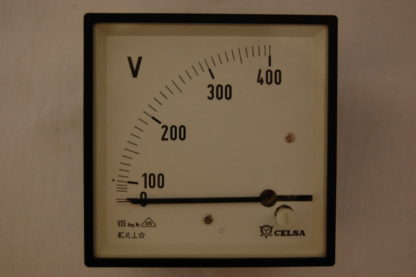 Celsa Voltmeter 0 - 400 V für Schaltschrankeinbau Einbaumasse 88 mm x 88 mm x 60mm