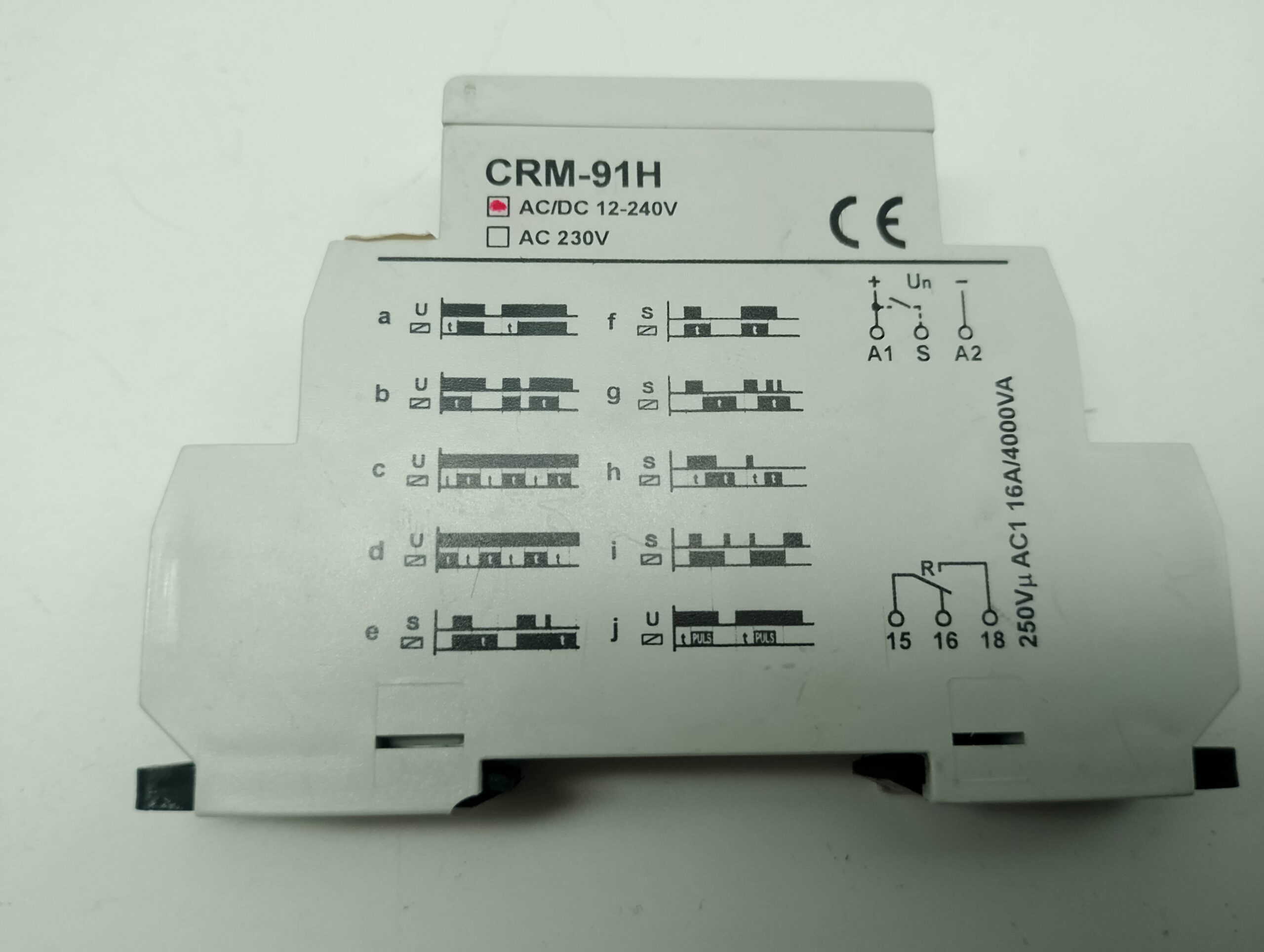 Gruber Zeitschaltrelais CRM-91H AC/DC 12-240V – Bild 2
