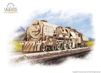 UGears Lokomotive V-Express mit Tender