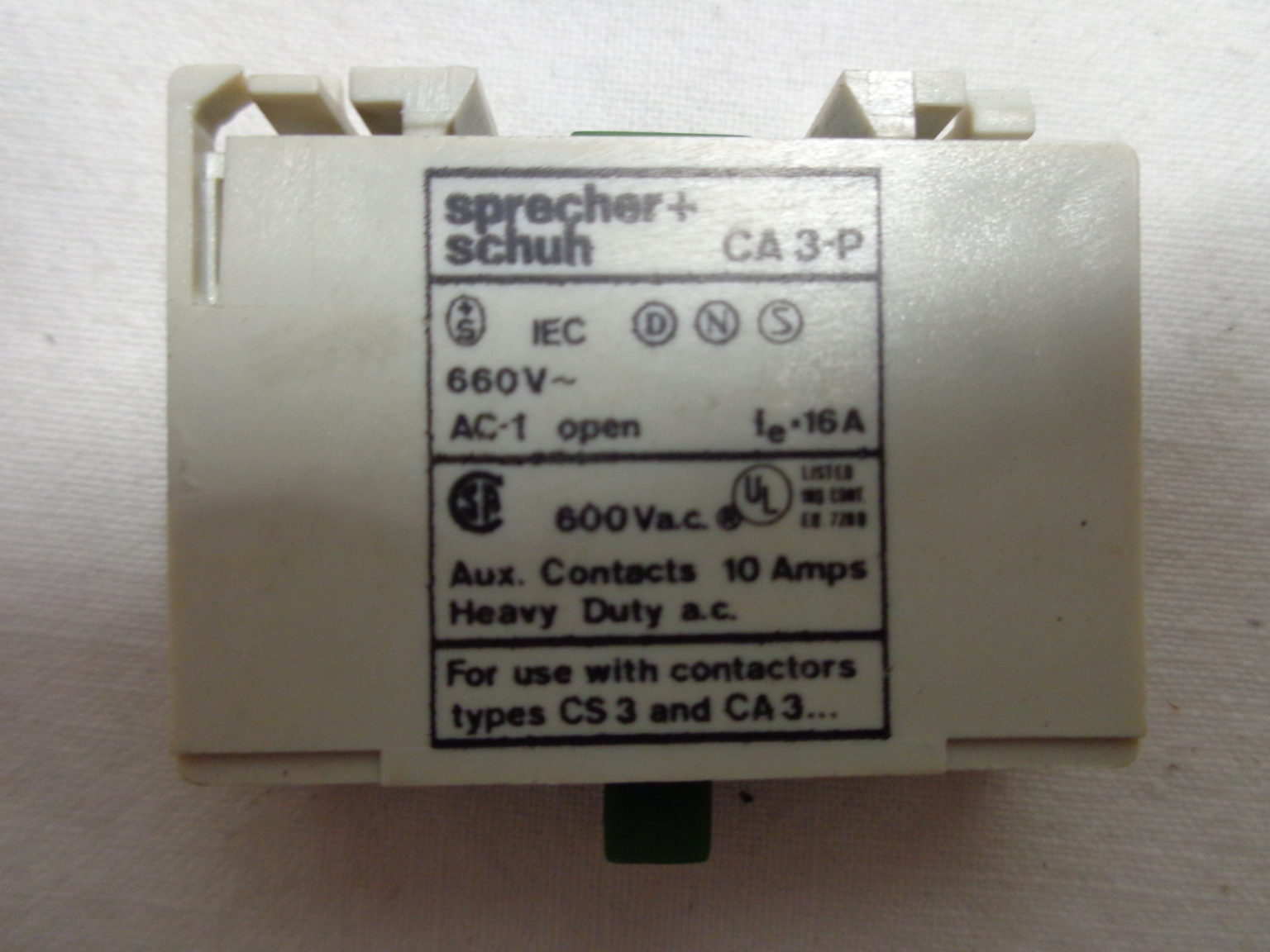 Sprecher+Schuh CA3-P-01 Hilfskontakt - Michl's Onlineshop OG