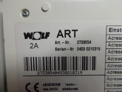 Wolf ART 2A Raumtemperaturregler – Bild 5