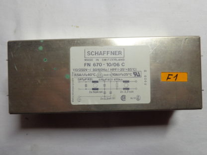 Schaffner FN 670 - 10/06 C Filter 110/250V 50Hz/60Hz