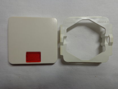 Berker 21814 Wippe + Symbol + 21816 cremeweiß Modul 2