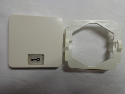 Berker 21814 Wippe + Symbol + 21816 cremeweiß Modul 2