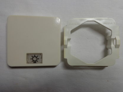 Berker 21814 Wippe + Symbol + 21816 cremeweiß Modul 2