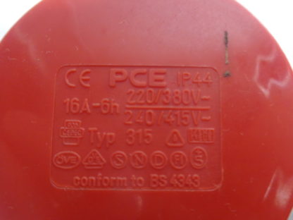 PCE 315 16A - 6h  5pol Anbausteckdose – Bild 2