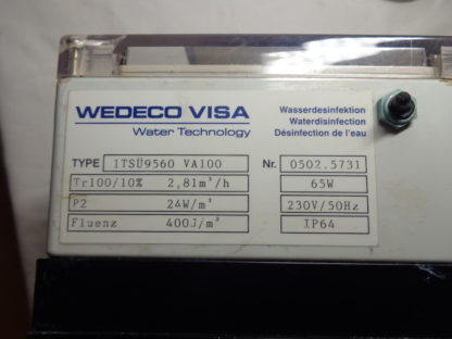 Wedeco Visa 1TSÜ 9560 VA 100 UV Desinfektionsanlage Steuerung – Bild 2