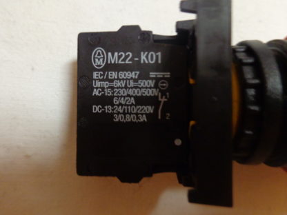 Klöckner Moeller NOT AUS Schalter 1 Kontaktelement M22-K01 – Bild 2
