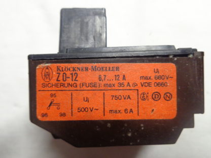 Klöckner Moeller Z 0-12 Motorschutzrelais 6,7 - 12A – Bild 2