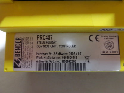 Bender PRC487 Steuergerät Control Unit V1.2 D106V1.7 – Bild 3