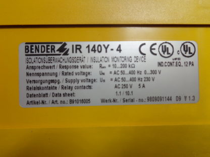 Bender IR 140Y - 4 Isolationsüberwachungsgerät – Bild 3