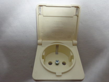 Berker 21864, 21982 Schuko Steckdose cremeweiß mit Schriftfeld