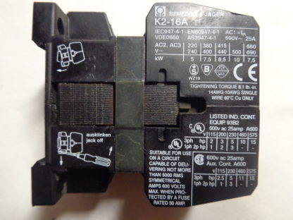 Benedikt & Jäger K2-16A10 Schütz 220V 50Hz 240V60Hz – Bild 2