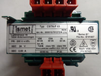 ISMET CSTN - P 63 Steuertransformator – Bild 2