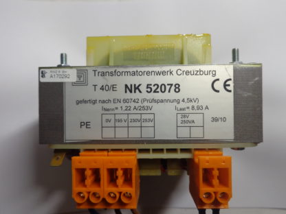Transformatorenwerk Creuzburg Steuertransformator NK 52078