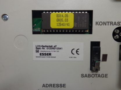 ESSER Honeywell LCD Bedienteil 12540/12541 – Bild 3