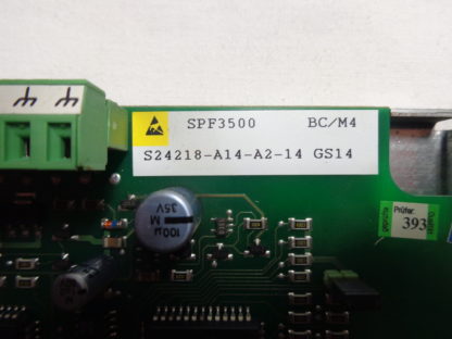 Siemens SPF3500 BC/M4 S24218-A14-A2_14 GS14 Steuermodul – Bild 2