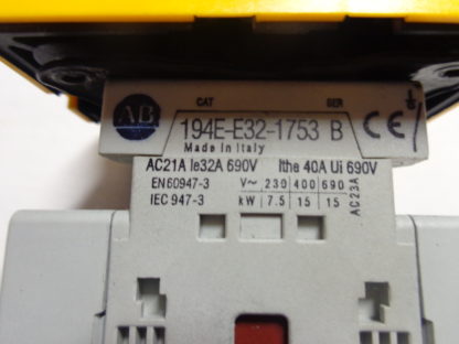 AB- Allen Bradley 194E - E32 - 1753 Trennschalter ohne Sicherung 3pol. 32A/690V – Bild 3
