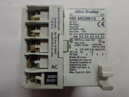 AB Allen-Bradley M09-10E  100-M09N*3 230V 50/60HZ – Bild 2